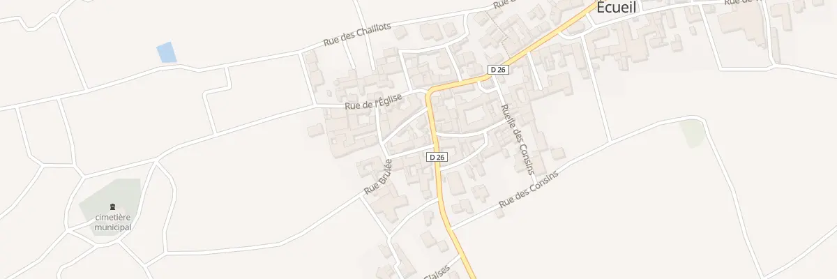 Plan du 4 Rue de Chamery à Écueil