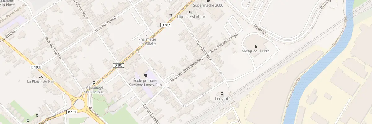 Plan du 6 Rue des Briqueteries à Louvroil