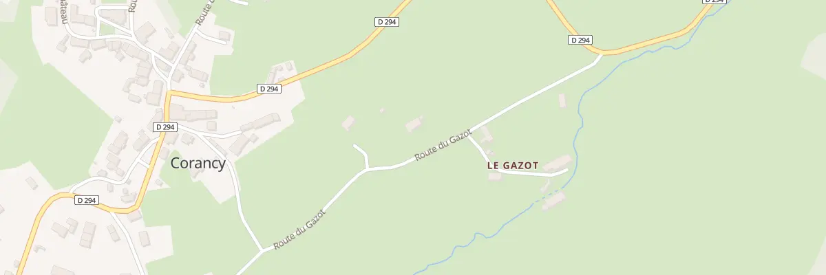 Plan du 15 Rte du Gazot à Corancy