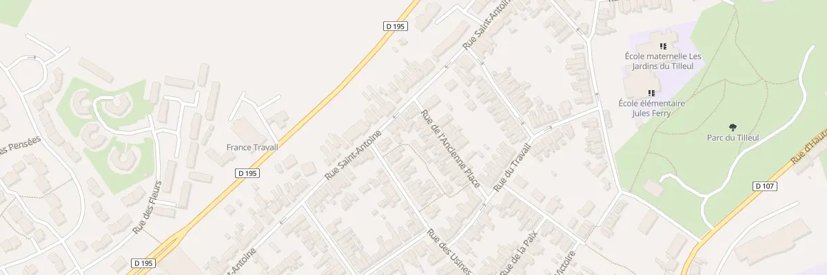 Plan du 95 Rue de l’Ancienne Place à Maubeuge