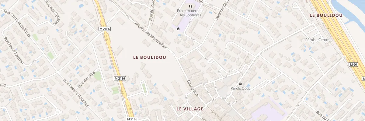 Plan du 1A Gr Grand Rue à Pérols