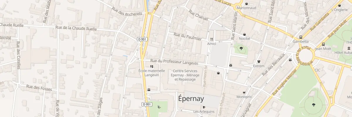 Plan du 20B Rue du Prof Langevin à Épernay
