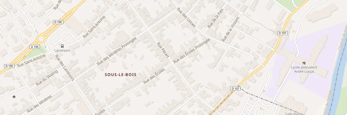 Plan du 32 Rue Pécart à Maubeuge