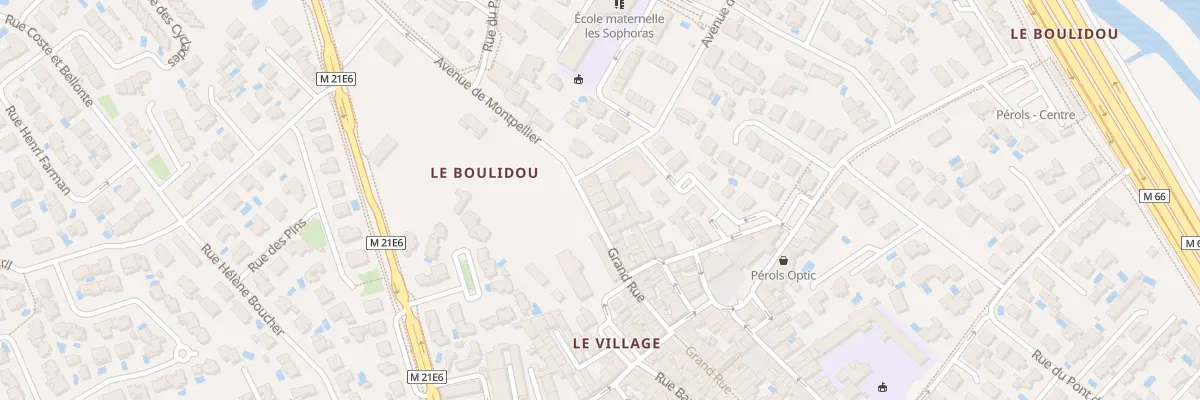 Plan du 1T Grand’Rue à Pérols