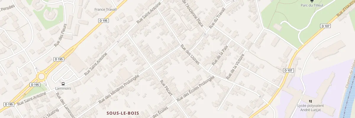 Plan du 144 Rue Minieres à Maubeuge