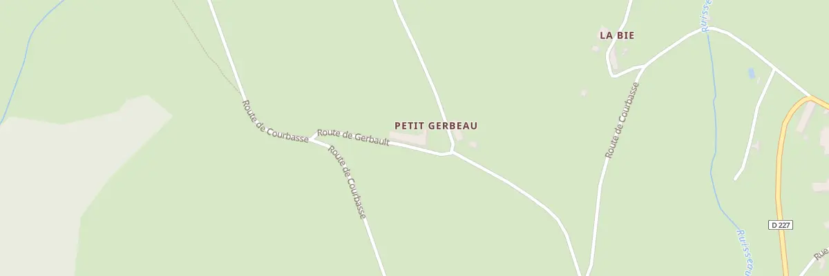 Plan du 3 Rte de Gerbault à Villapourçon