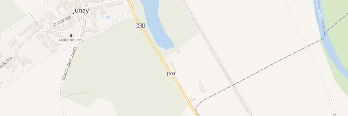 Plan du 3 Cd 43 de Laroche A Tonnerre à Junay
