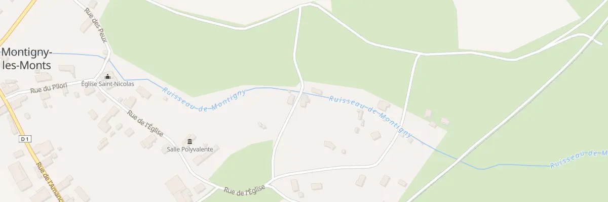 Plan du 10 Rue du Moulin à Montigny-les-Monts