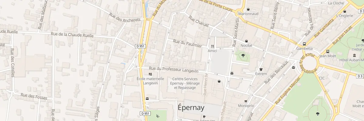 Plan du 16 Rue du Prof Langevin à Épernay