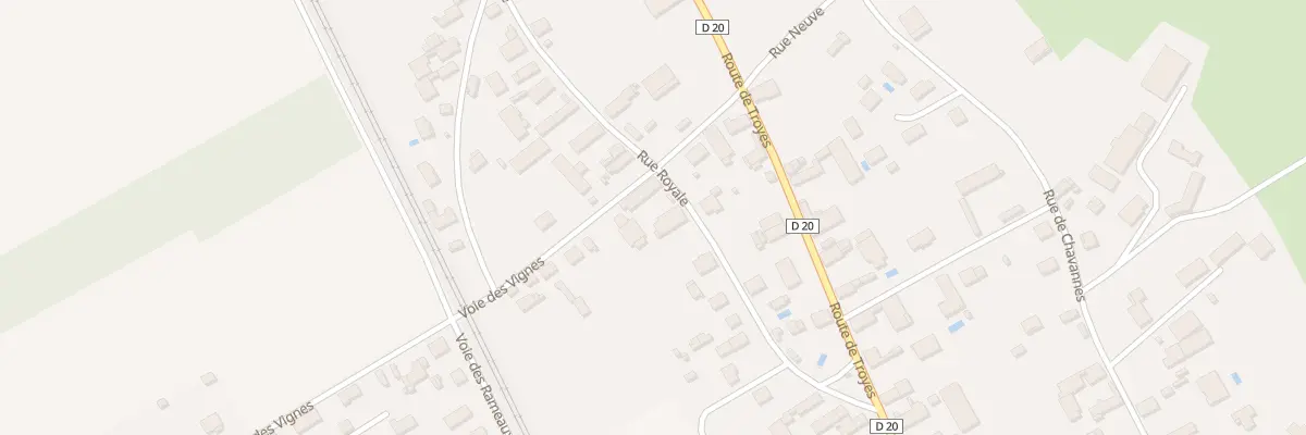 Plan du 229 Rue Royale à Savières