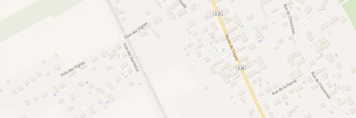 Plan du 99 Rue Royale à Savières