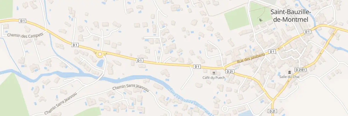 Plan du 14 Rte de Braveille à Saint-Bauzille-de-Montmel