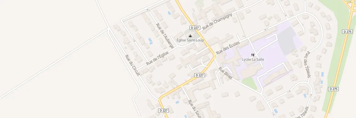 Plan du 5C Imp de l’Église à Thillois