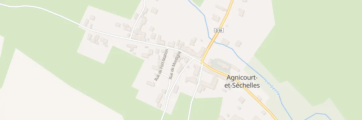 Plan du 1 Rue de Marle à Agnicourt-et-Séchelles