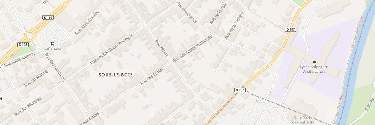 Plan du 26 Rue Pécart à Maubeuge