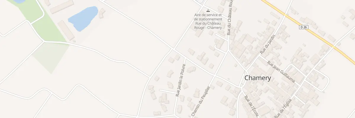 Plan du 2 Rue Jardin le Poivre à Chamery