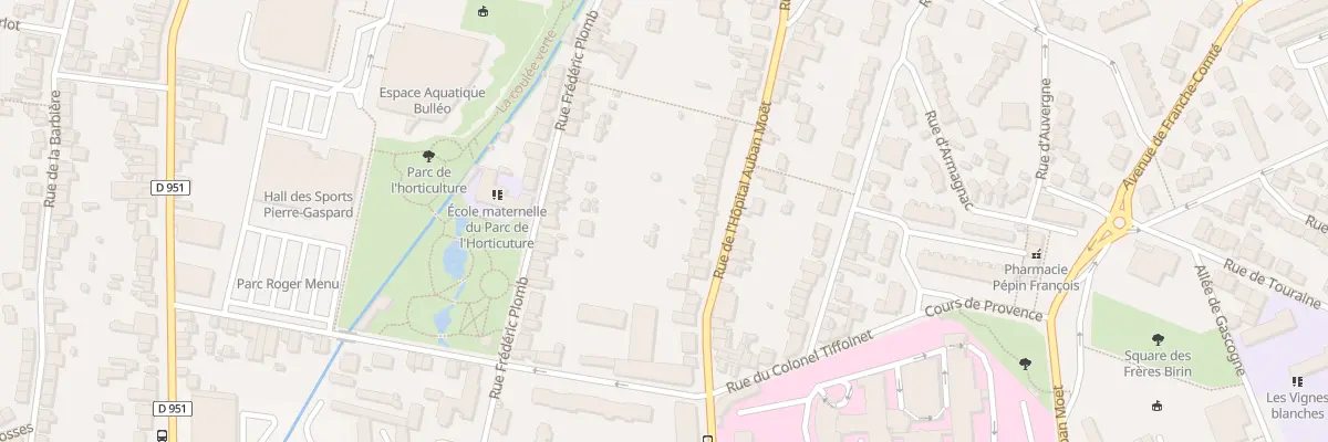 Plan du 128 Rue l’Hopital Auban Moet à Épernay