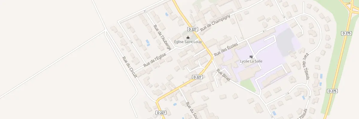 Plan du 5B Imp de l’Église à Thillois