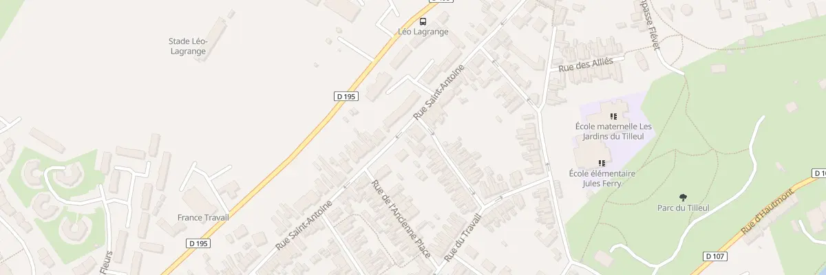 Plan du 53 Rue Saint Antoine à Maubeuge
