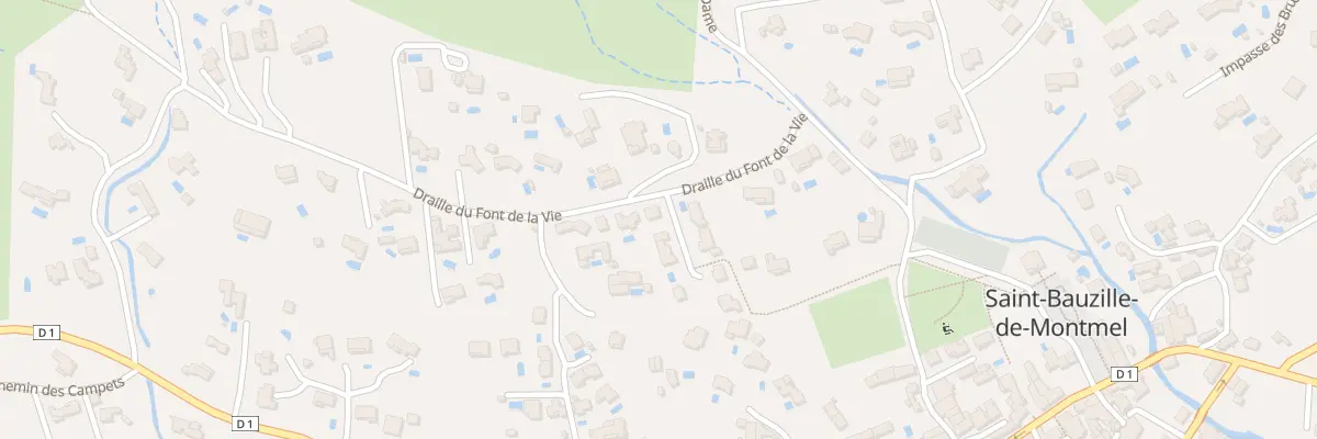 Plan du 1 Imp des Aphyllanthes à Saint-Bauzille-de-Montmel