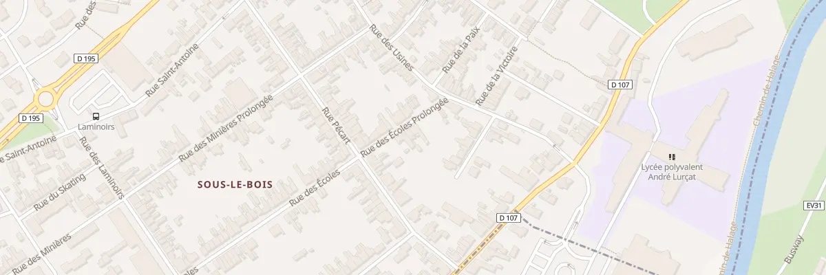 Plan du 102 Rue des Ecoles à Maubeuge