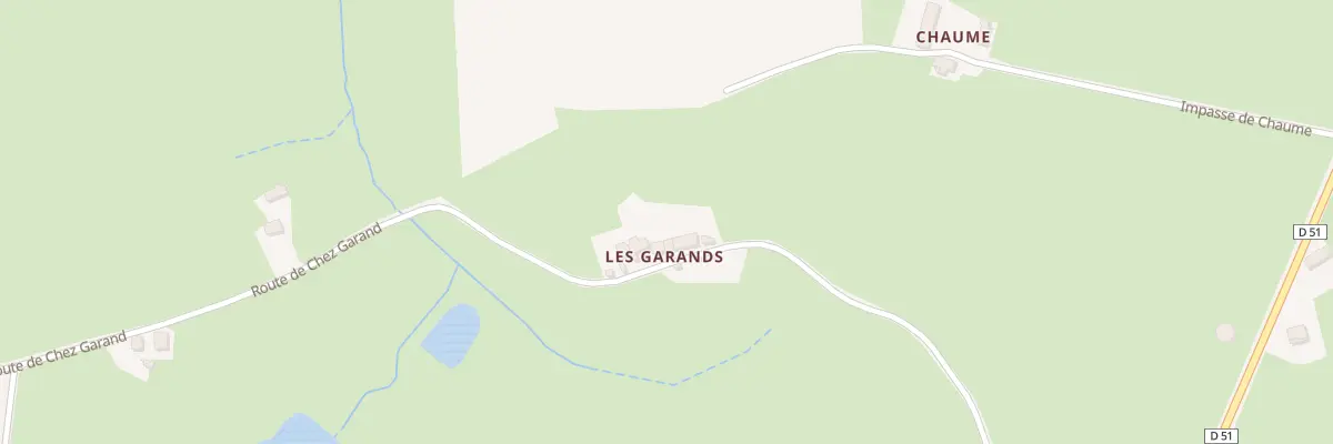 Plan du 795 Rte de chez Garand à Neuvy-Grandchamp