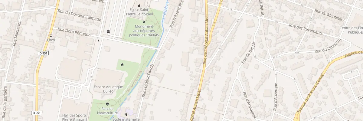 Plan du 96 Rue l’Hopital Auban Moet à Épernay