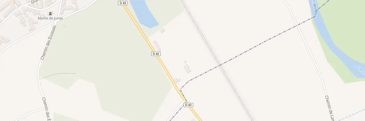 Plan du 1X Cd 43 de Laroche A Tonnerre à Junay