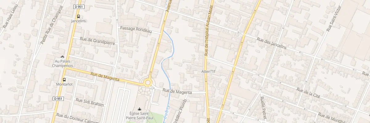 Plan du 58 Rue l’Hopital Auban Moet à Épernay