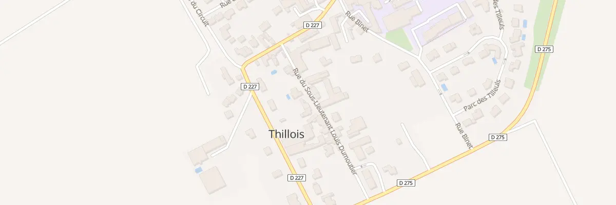 Plan du 4 Rue du sous Lt Dumoutier à Thillois
