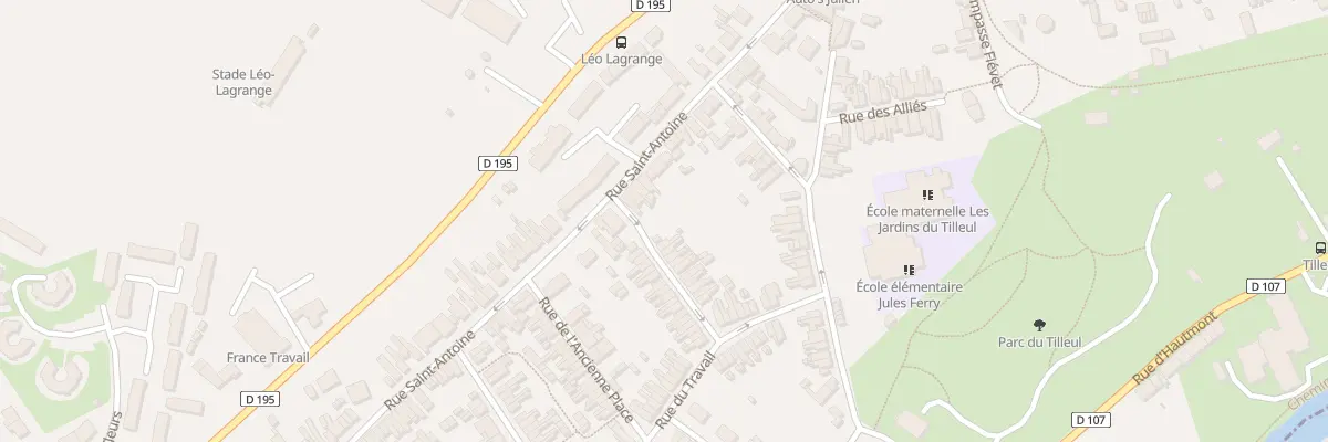 Plan du 41 Rue Saint Antoine à Maubeuge