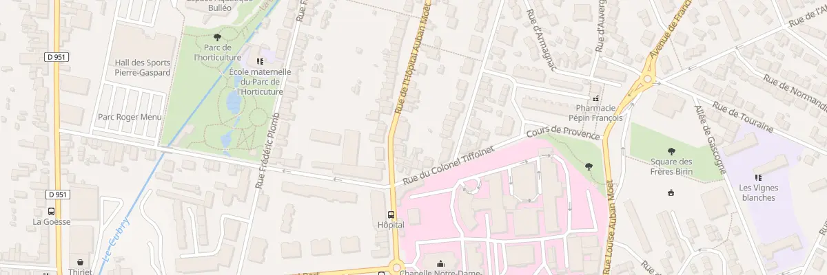 Plan du 125 Rue l’Hopital Auban Moet à Épernay