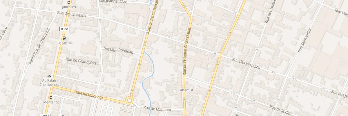Plan du 44 Rue l’Hopital Auban Moet à Épernay