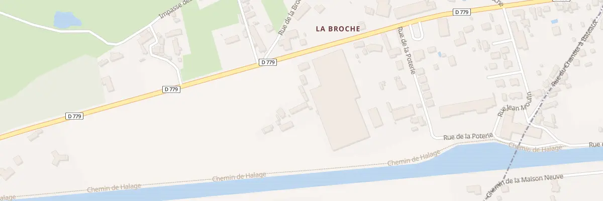 Plan du 38 Rte de Digoin à Molinet