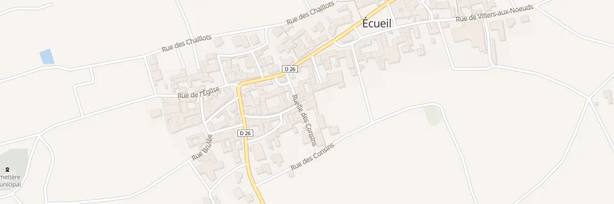 Plan du 1 Rle des Consins à Écueil