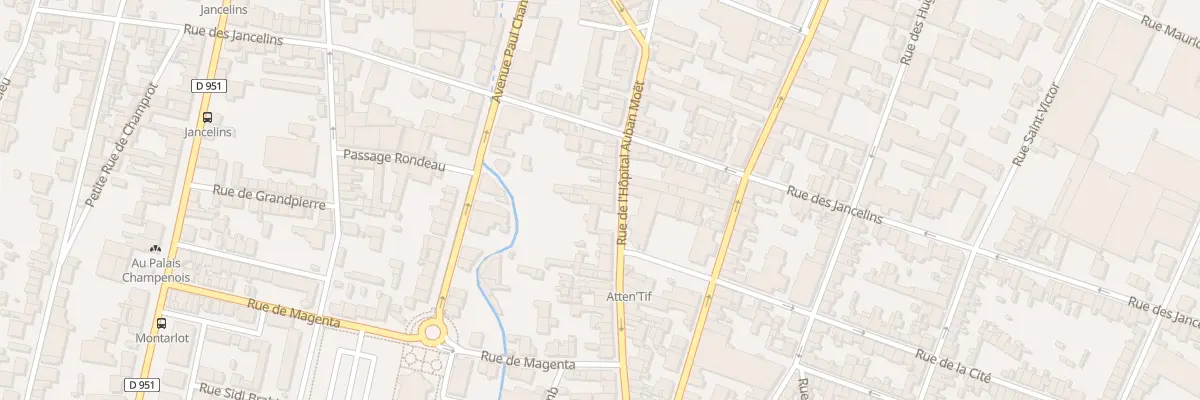 Plan du 46 Rue l’Hopital Auban Moet à Épernay
