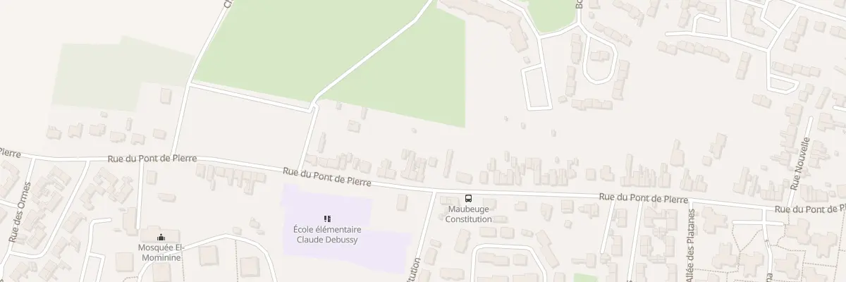 Plan du 156 Rue du Pont de Pierres à Maubeuge