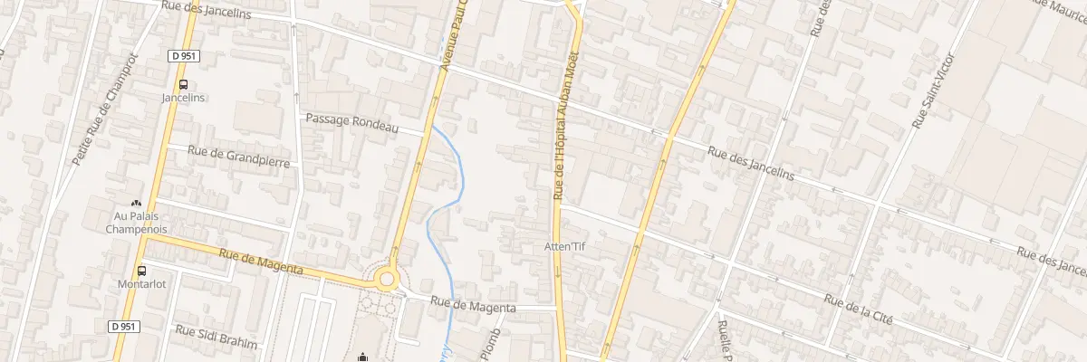 Plan du 48 Rue l’Hopital Auban Moet à Épernay