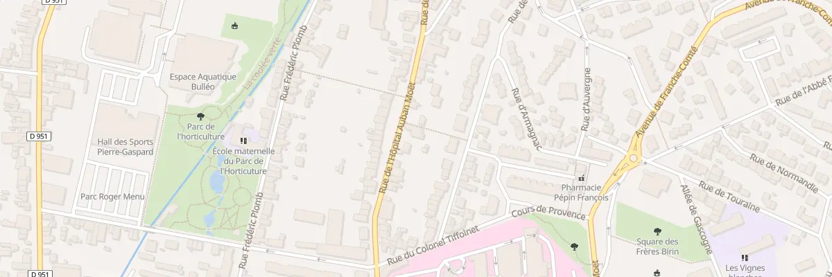 Plan du 111 Rue l’Hopital Auban Moet à Épernay