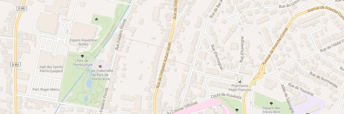 Plan du 109 Rue l’Hopital Auban Moet à Épernay