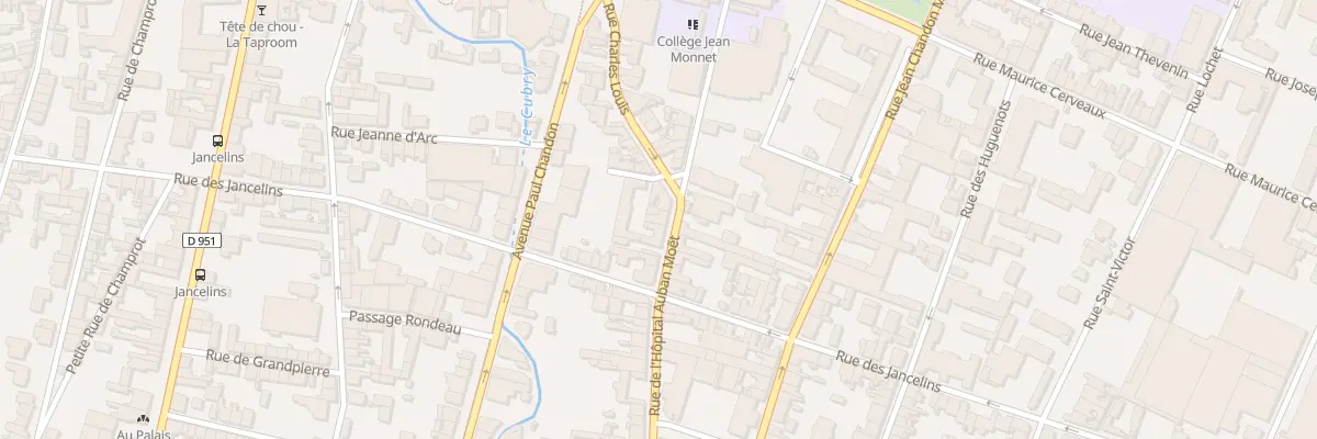 Plan du 22 Rue l’Hopital Auban Moet à Épernay