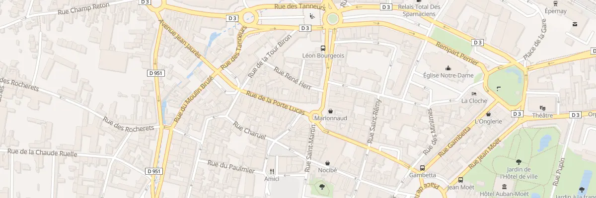 Plan du 12 Rue Porte Lucas à Épernay