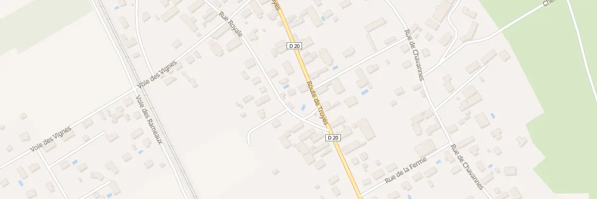 Plan du 408 Rte de Troyes à Savières