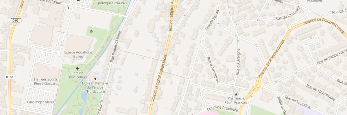 Plan du 103 Rue l’Hopital Auban Moet à Épernay