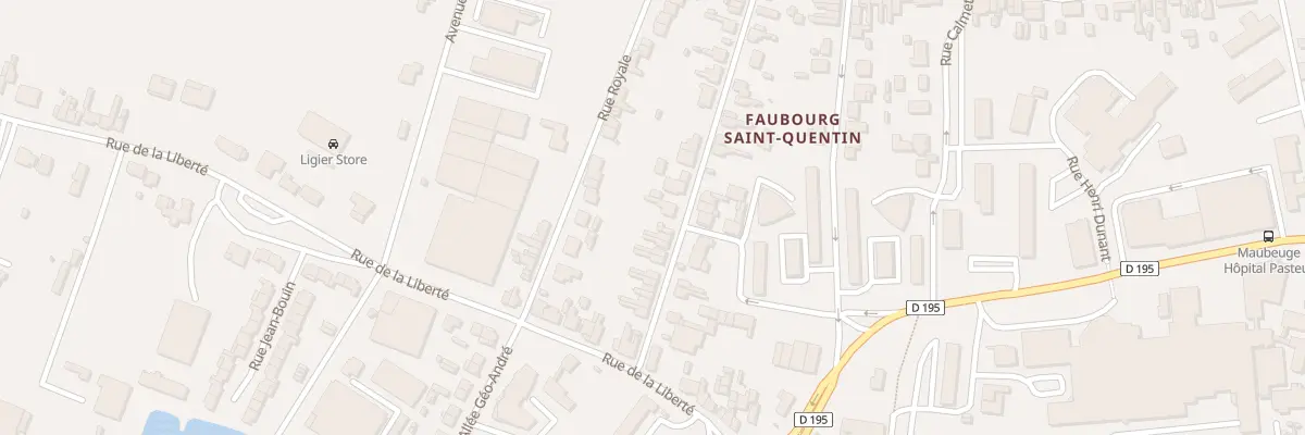 Plan du 38 Rue du Capitaine à Maubeuge
