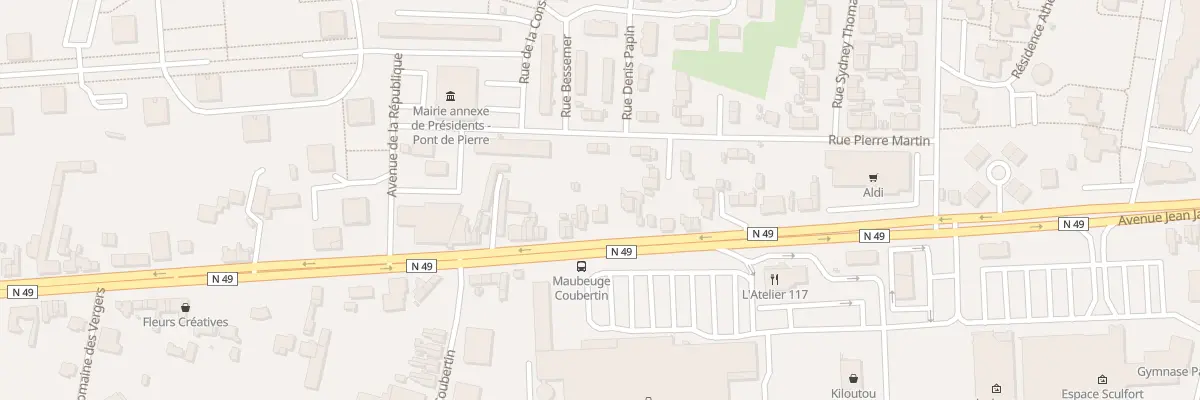 Plan du 138 Av Jean Jaurès à Maubeuge