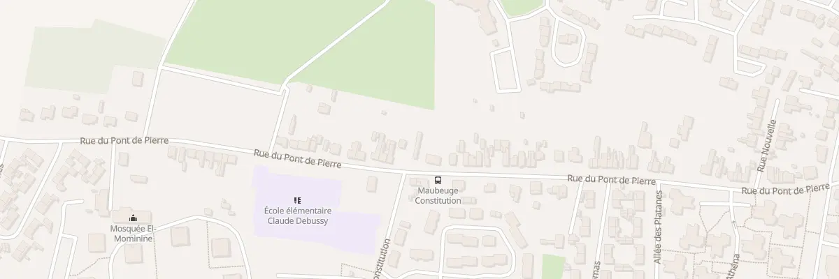 Plan du 152 Rue du Pont de Pierres à Maubeuge