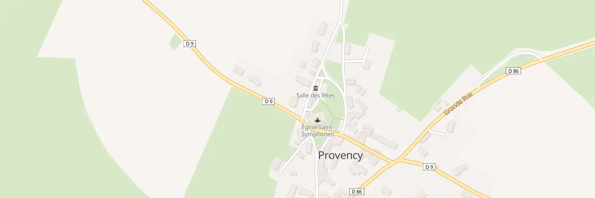 Plan du 1 Rue de Jérusalem à Provency