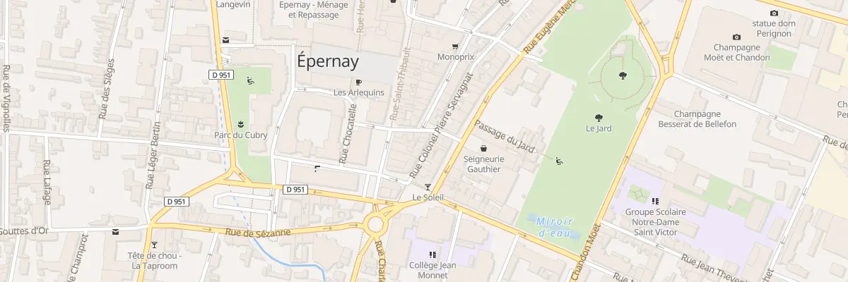 Plan du 8 Rue Simone Caillet à Épernay