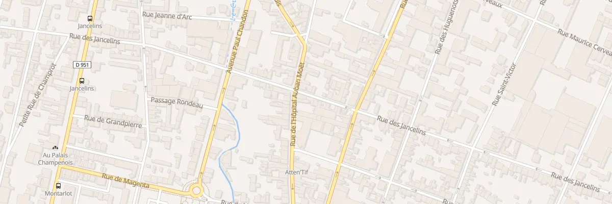 Plan du 39B Rue l’Hopital Auban Moet à Épernay